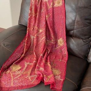 Hand Embroidered Scarf/wrap